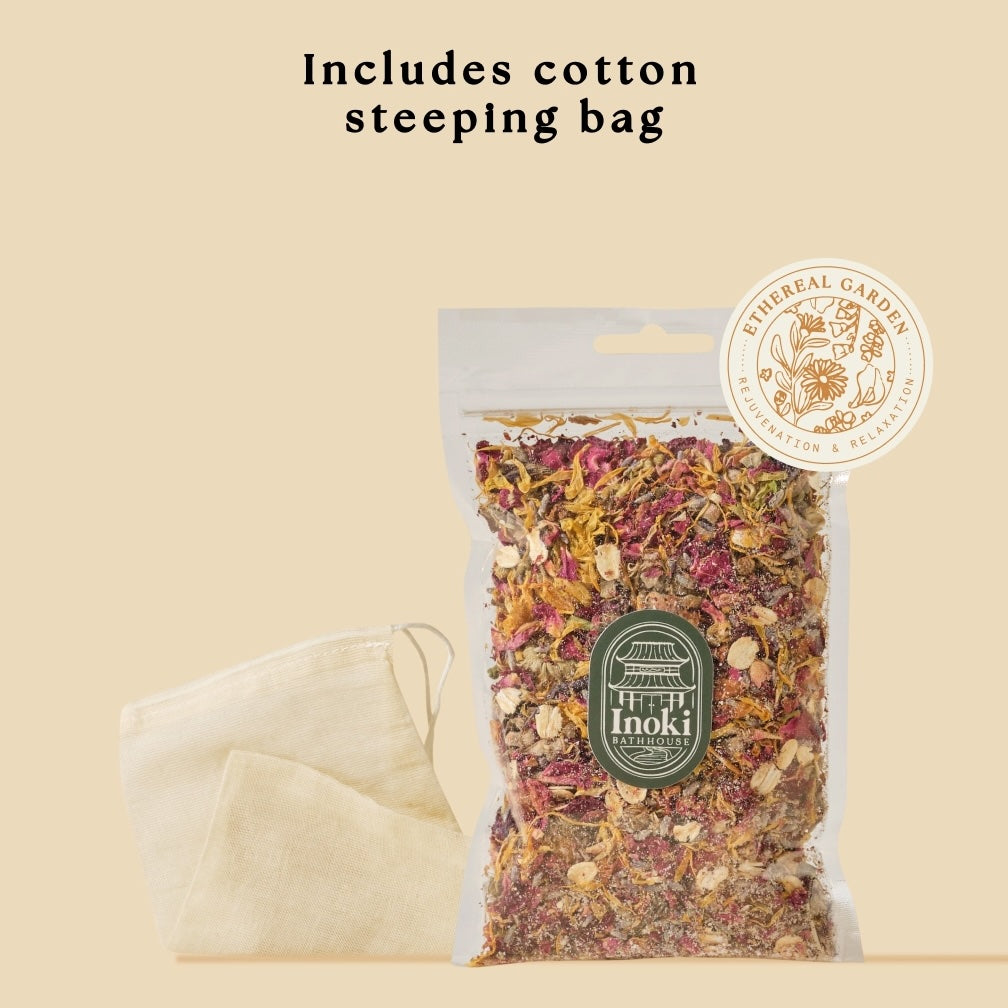 Inoki Bathhouse - Ethereal Garden Tea Bath (mini) - Premium Botanical Soak for Holistic Wellness Rituals