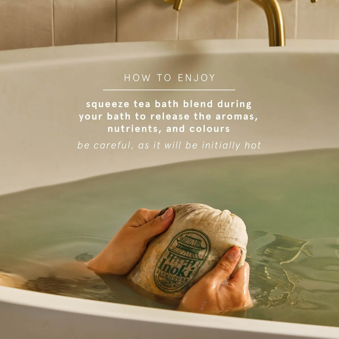 Inoki Bathhouse - Nordic Lagoon Tea Bath (mini) - Premium Botanical Soak for Holistic Wellness Rituals