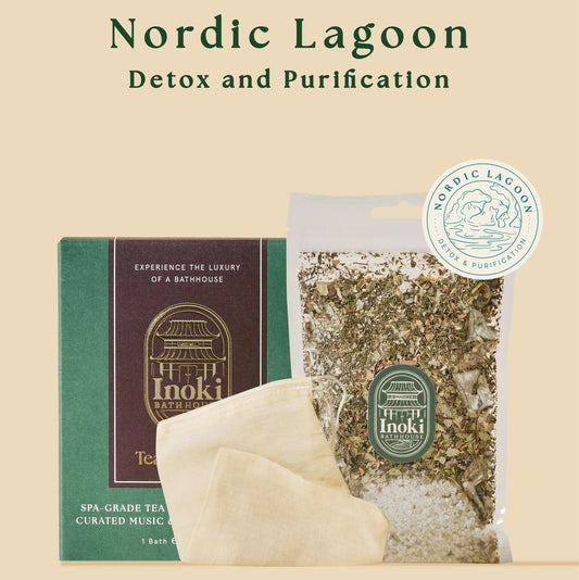 Inoki Bathhouse - Nordic Lagoon Tea Bath (mini) - Premium Botanical Soak for Holistic Wellness Rituals