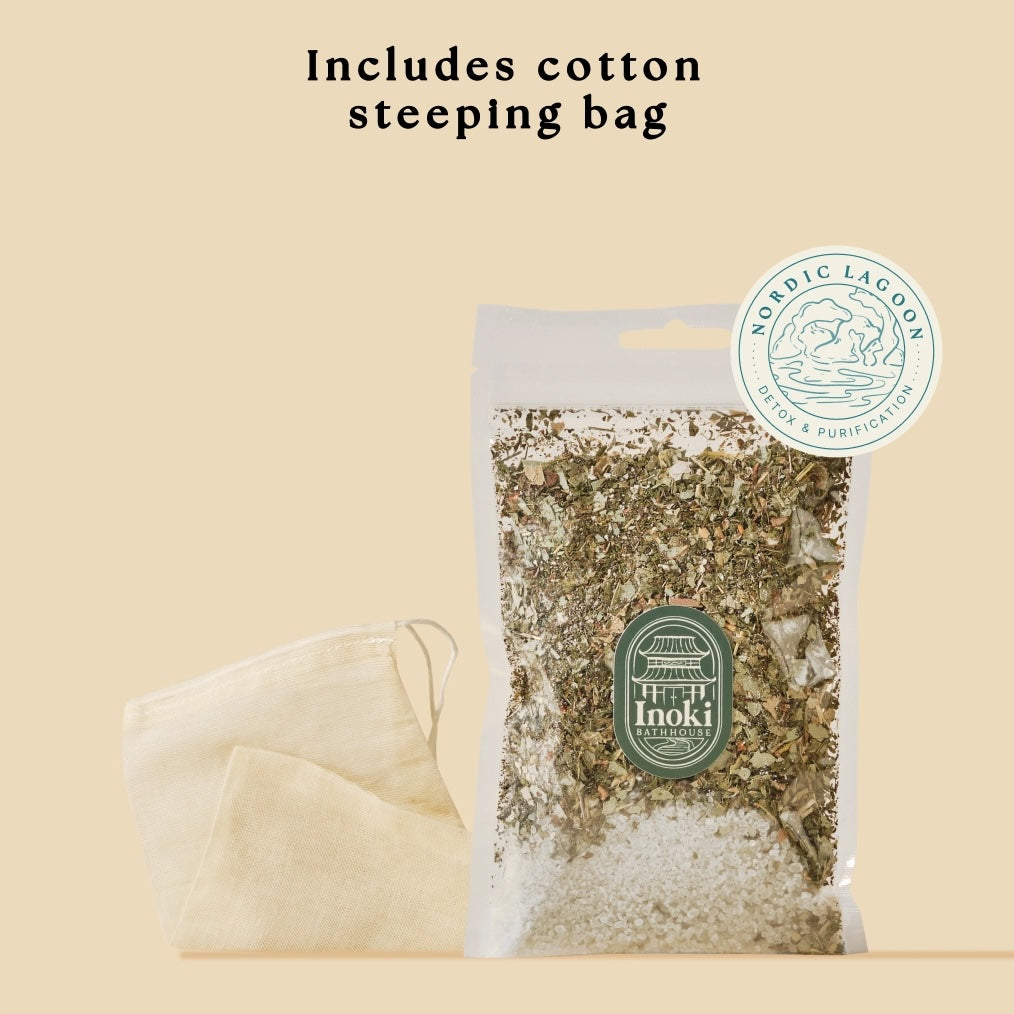Inoki Bathhouse - Nordic Lagoon Tea Bath (mini) - Premium Botanical Soak for Holistic Wellness Rituals