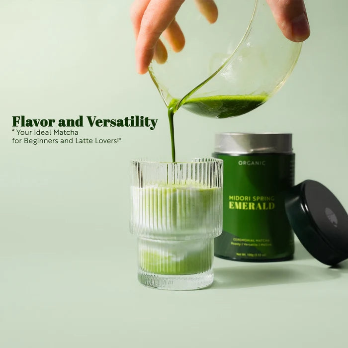Midori Spring - Emerald Organic Ceremonial Matcha (100g Tin)