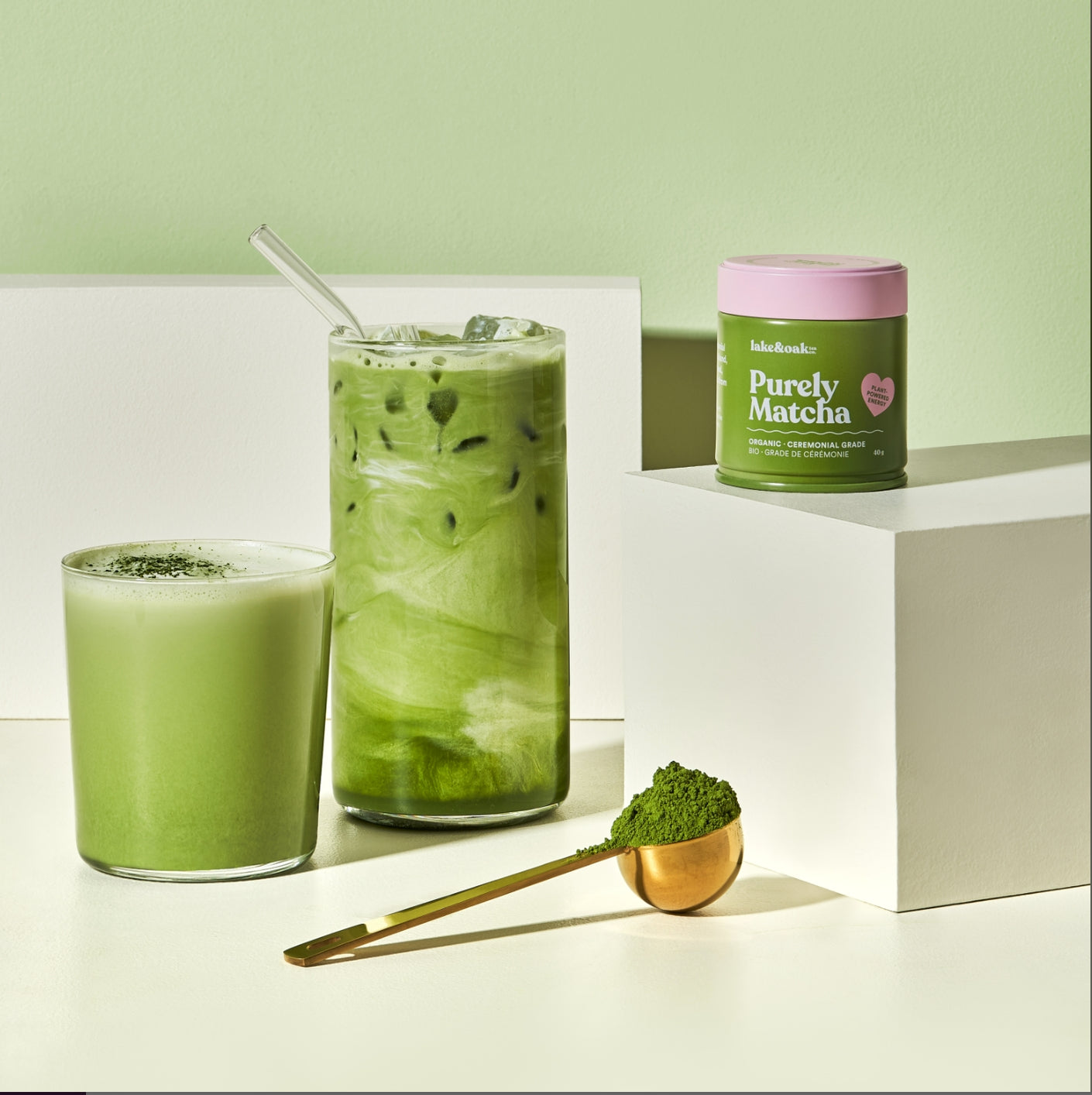 Lake & Oak Tea Co. - Purely Matcha - Organic Ceremonial Grade Matcha (40g Tin)