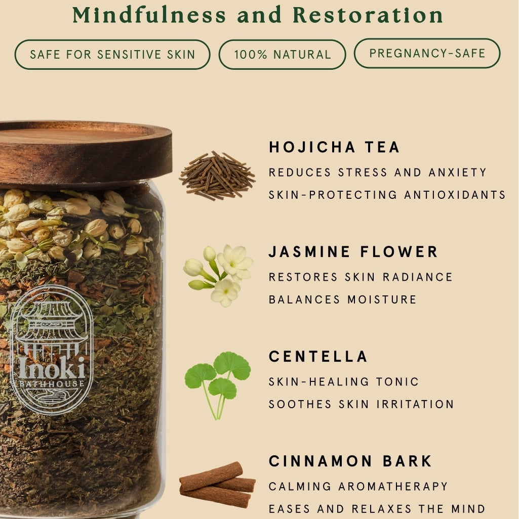Inoki Bathhouse - Ancient Forest Tea Bath (mini) - Premium Botanical Soak for Holistic Wellness Rituals